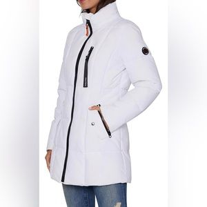Nautica Women's Heavyweight Puffer Jacket with Faux Fur Lined Hood